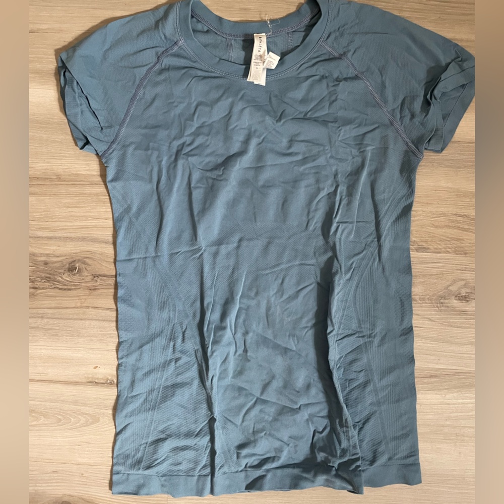 Athleta Blue Short Sleeve Tee